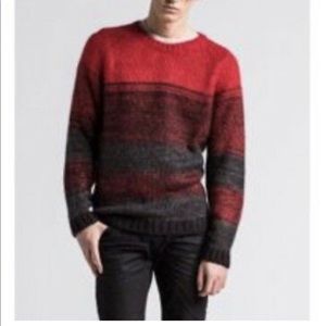 Diesel Men’s M Black & Red Sweater